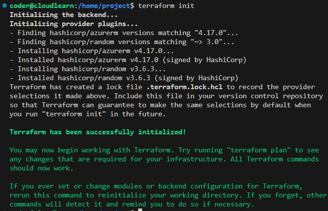 Terraform init downloading providers